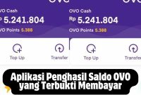 Aplikasi Penghasil Saldo OVO yang Terbukti Membayar Aplikasi Penghasil Saldo OVO yang Terbukti Membayar